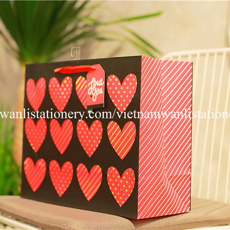 030220-26 XL RB DOT HEART BAG